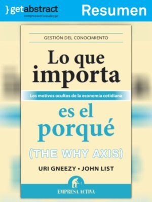 cover image of Lo que importa es el porqué (resumen)